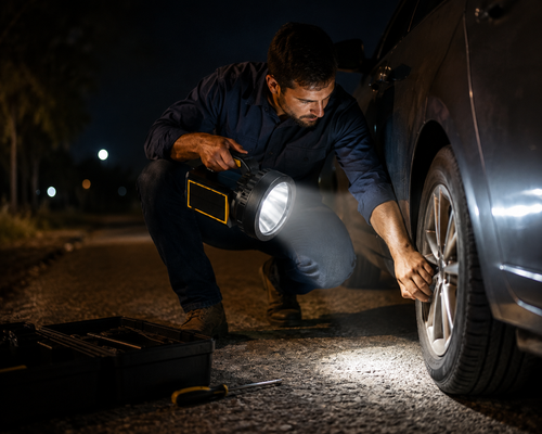 Linterna Led Emergencia con carga solar